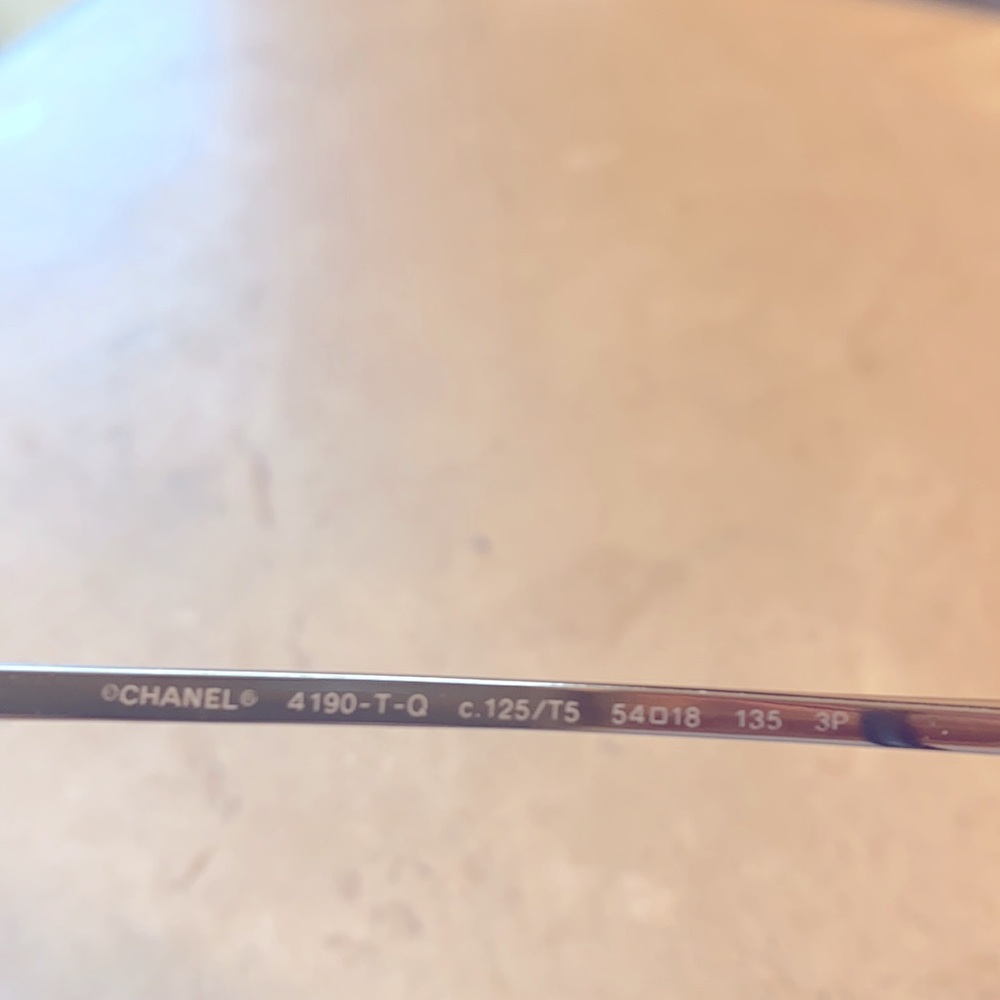 Vintage Chanel Sunglasses 4190 T Q Brown Gold - Picture 8 of 12